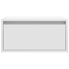 Mesita de noche de pared con luces LED blanco