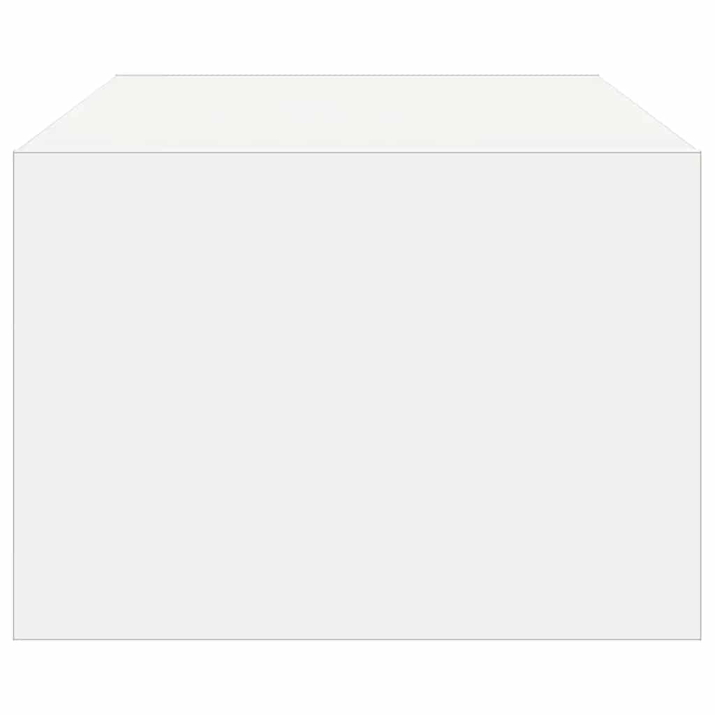 Mueble de TV con luces LED blanco 100X35,5x25 cm