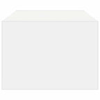 Mueble de TV con luces LED blanco 100X35,5x25 cm