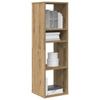Armario de libros madera contrachapada envejecida 48x25,5x140cm