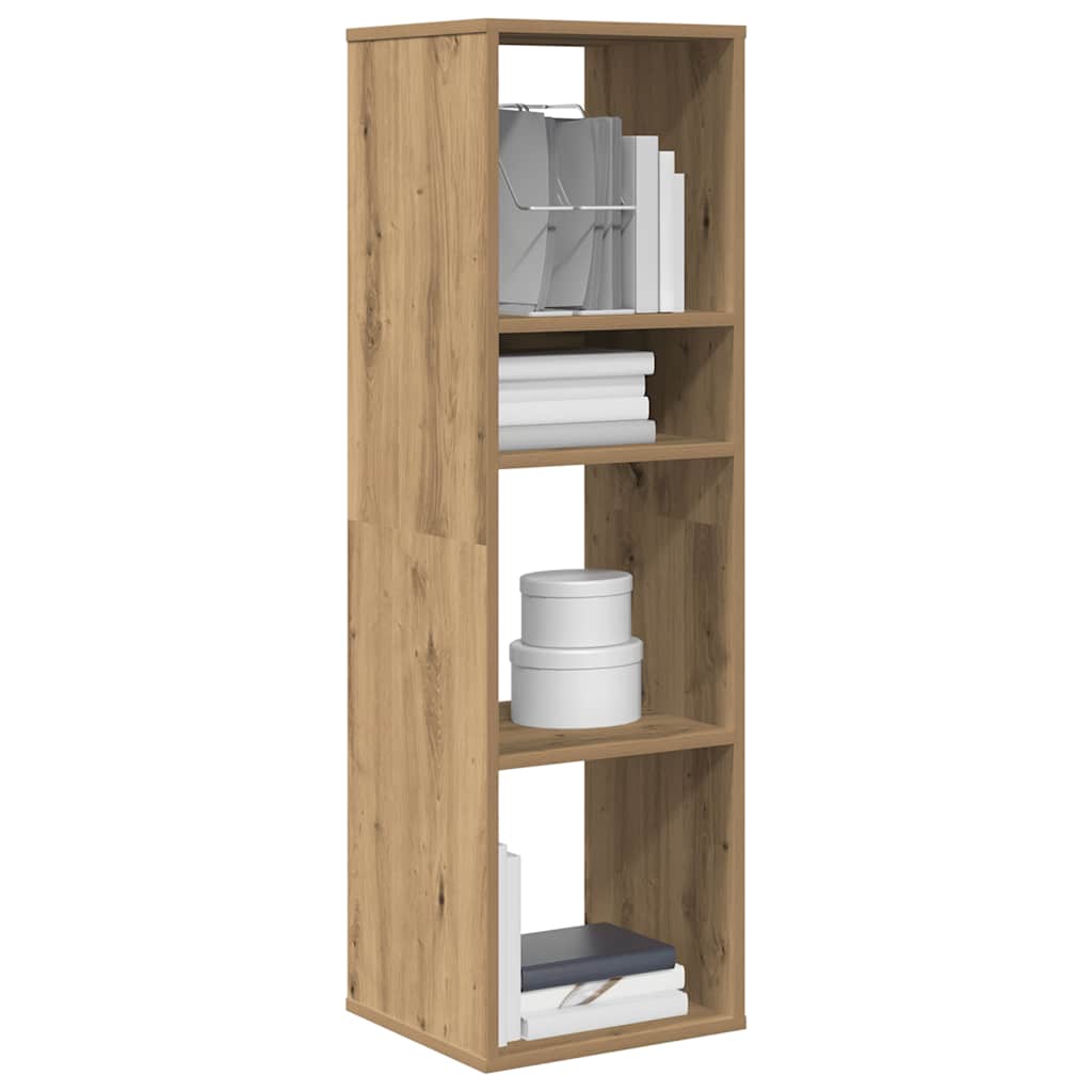 Armario de libros madera contrachapada envejecida 48x25,5x140cm