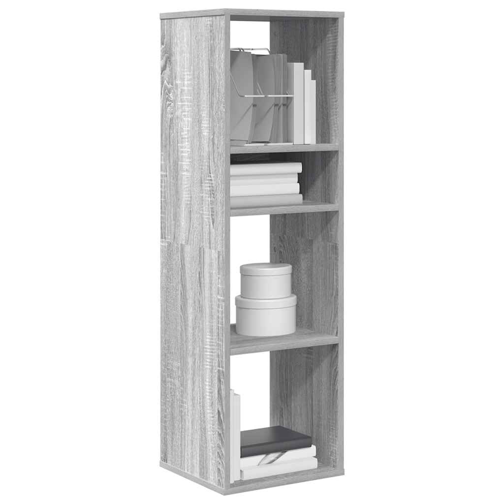 Armario de libros madera contrachapada envejecida 48x25,5x140cm