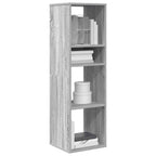 Armario de libros madera contrachapada envejecida 48x25,5x140cm