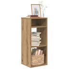 Armario de libros madera contrachapada envejecida 48x25,5x140cm