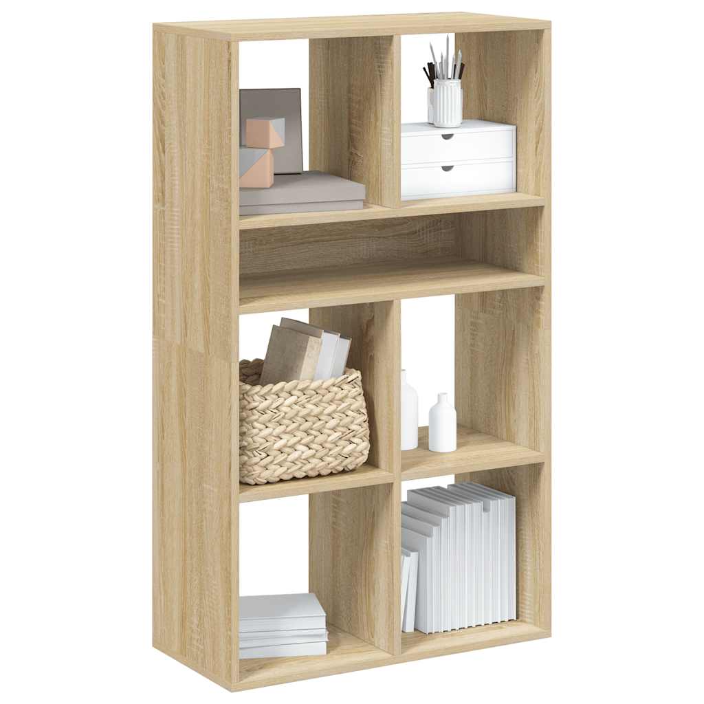 Armario de libros madera contrachapada envejecida 48x25,5x140cm