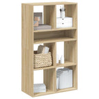 Armario de libros madera contrachapada envejecida 48x25,5x140cm