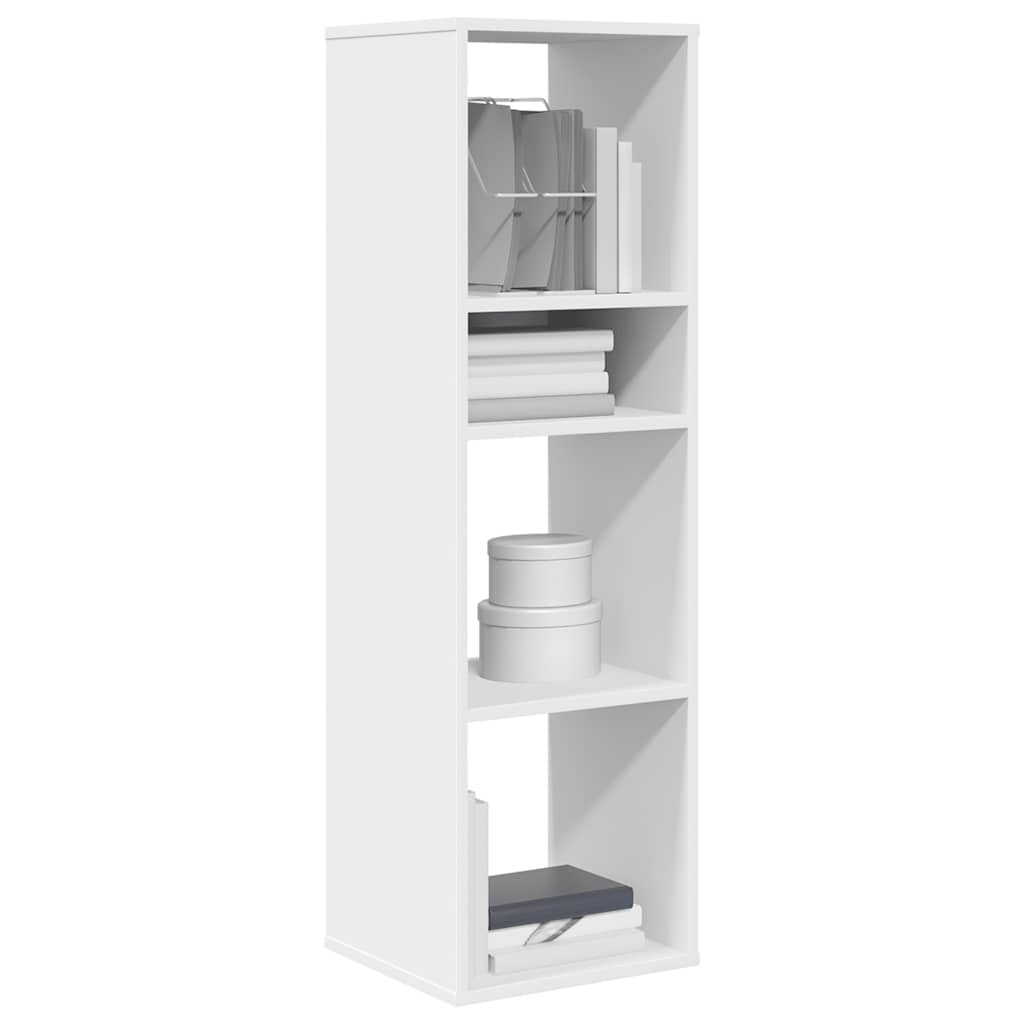 Armario de libros madera contrachapada envejecida 48x25,5x140cm