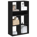 Armario de libros madera contrachapada envejecida 48x25,5x140cm