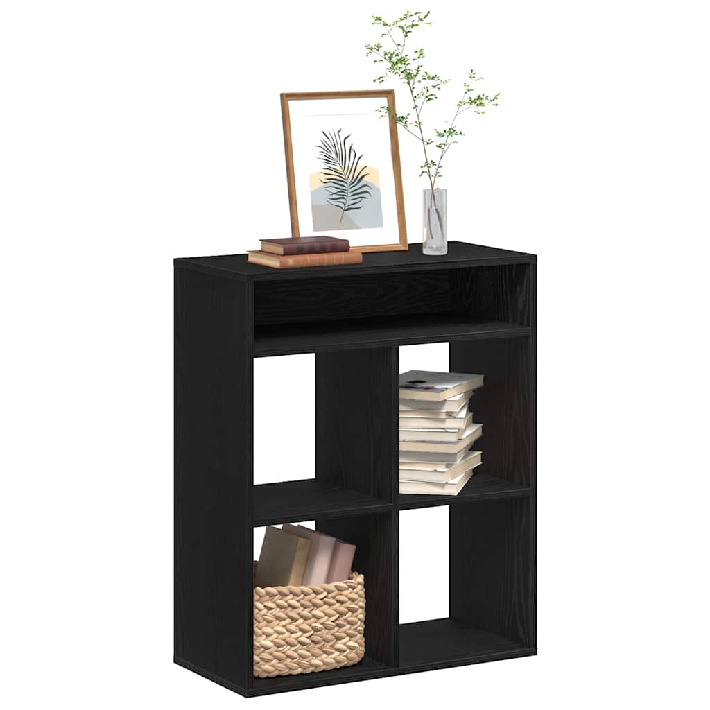 Armario de libros madera contrachapada envejecida 48x25,5x140cm