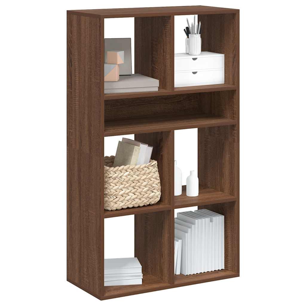 Armario de libros madera contrachapada envejecida 48x25,5x140cm