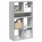 Armario de libros madera contrachapada envejecida 48x25,5x140cm