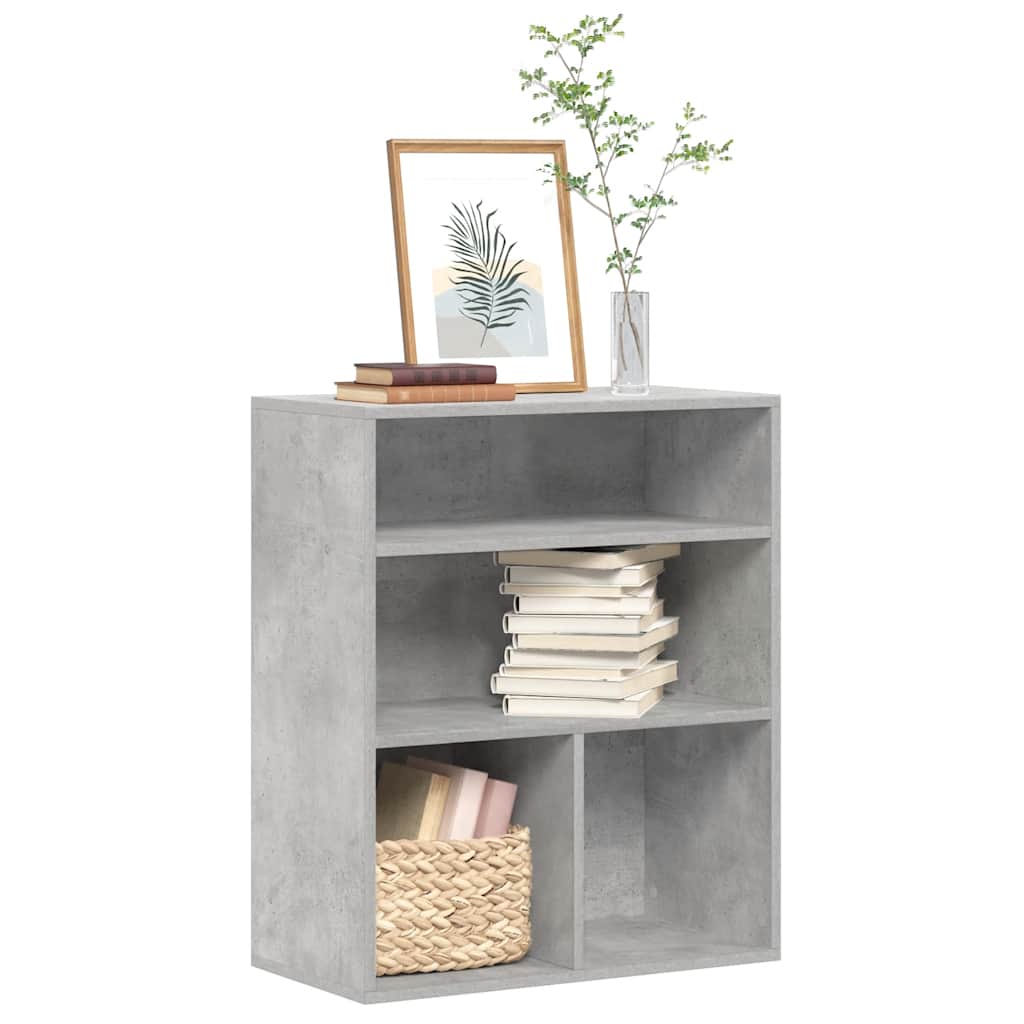 Armario de libros madera contrachapada envejecida 48x25,5x140cm