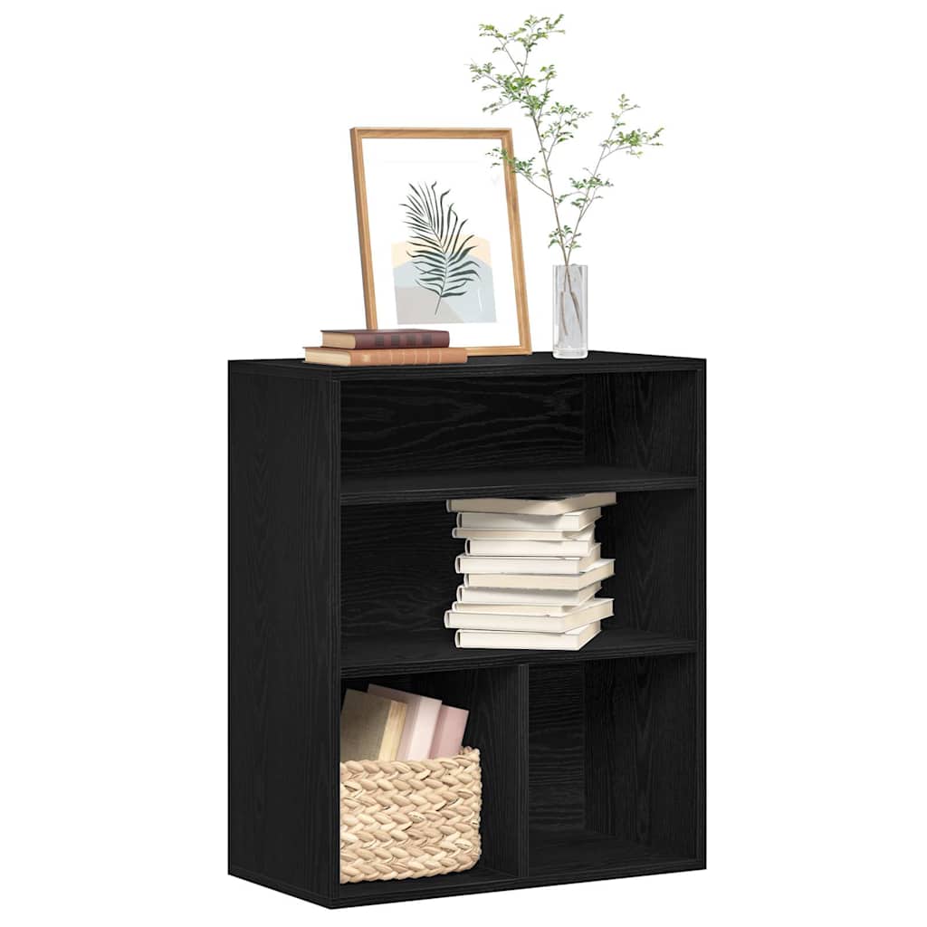 Armario de libros madera contrachapada envejecida 48x25,5x140cm