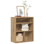 Armario de libros madera contrachapada envejecida 48x25,5x140cm