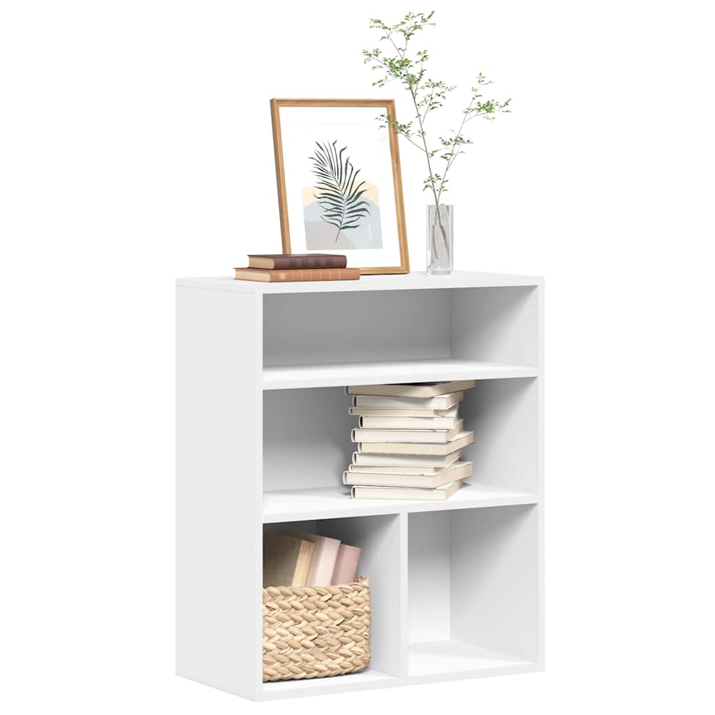 Armario de libros madera contrachapada envejecida 48x25,5x140cm