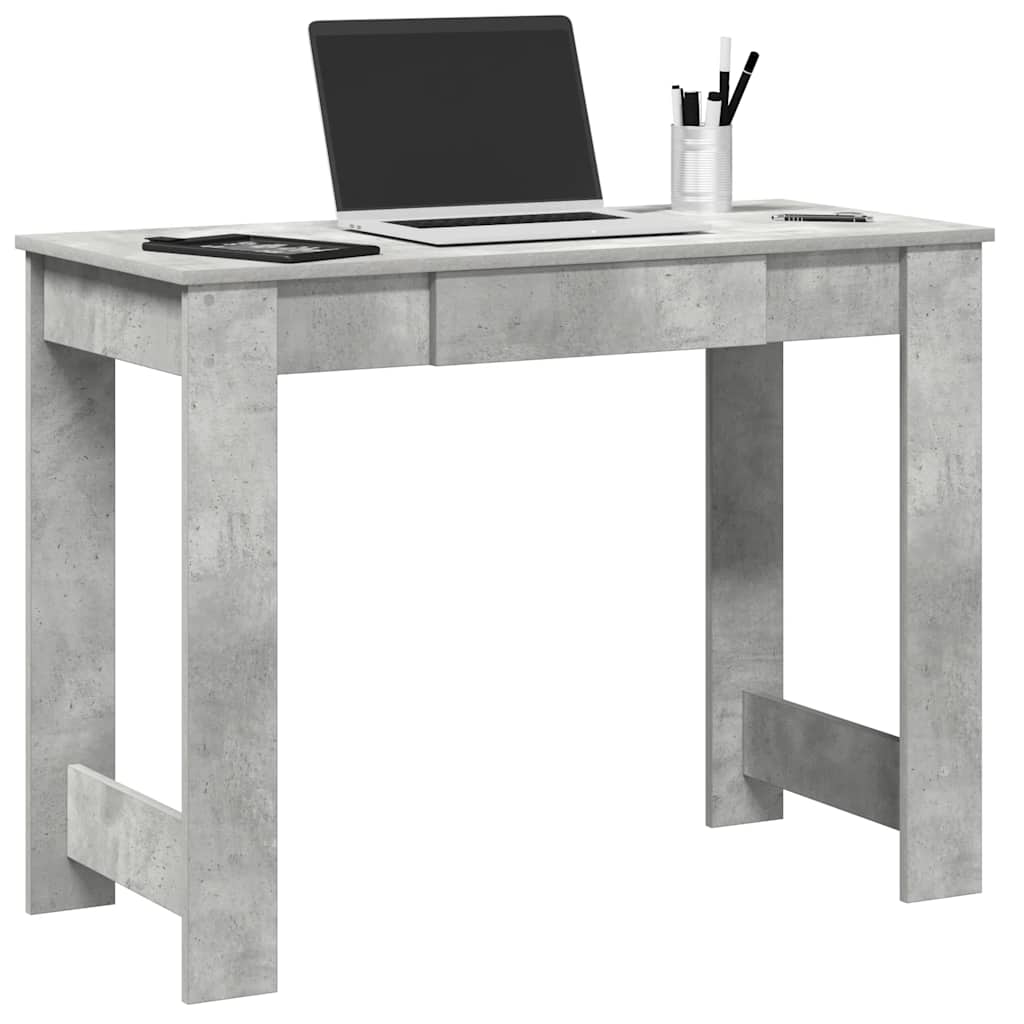 Escritorio de madera contrachapada blanco 100x45x75 cm