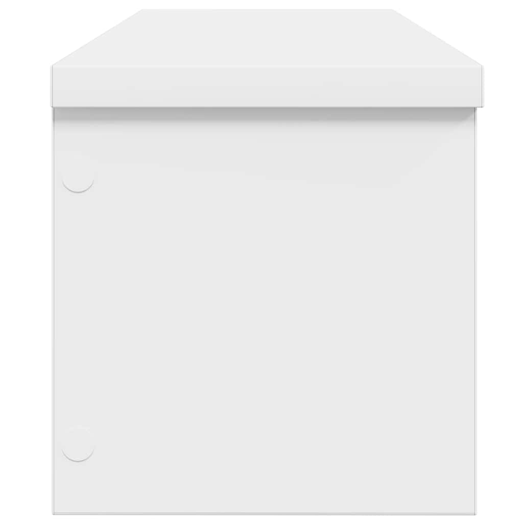 Estantería cocina apilable madera ingeniería blanca 50x15x16 cm
