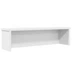 Estantes de cocina apilables 2 uds blanco 50x15x16 cm