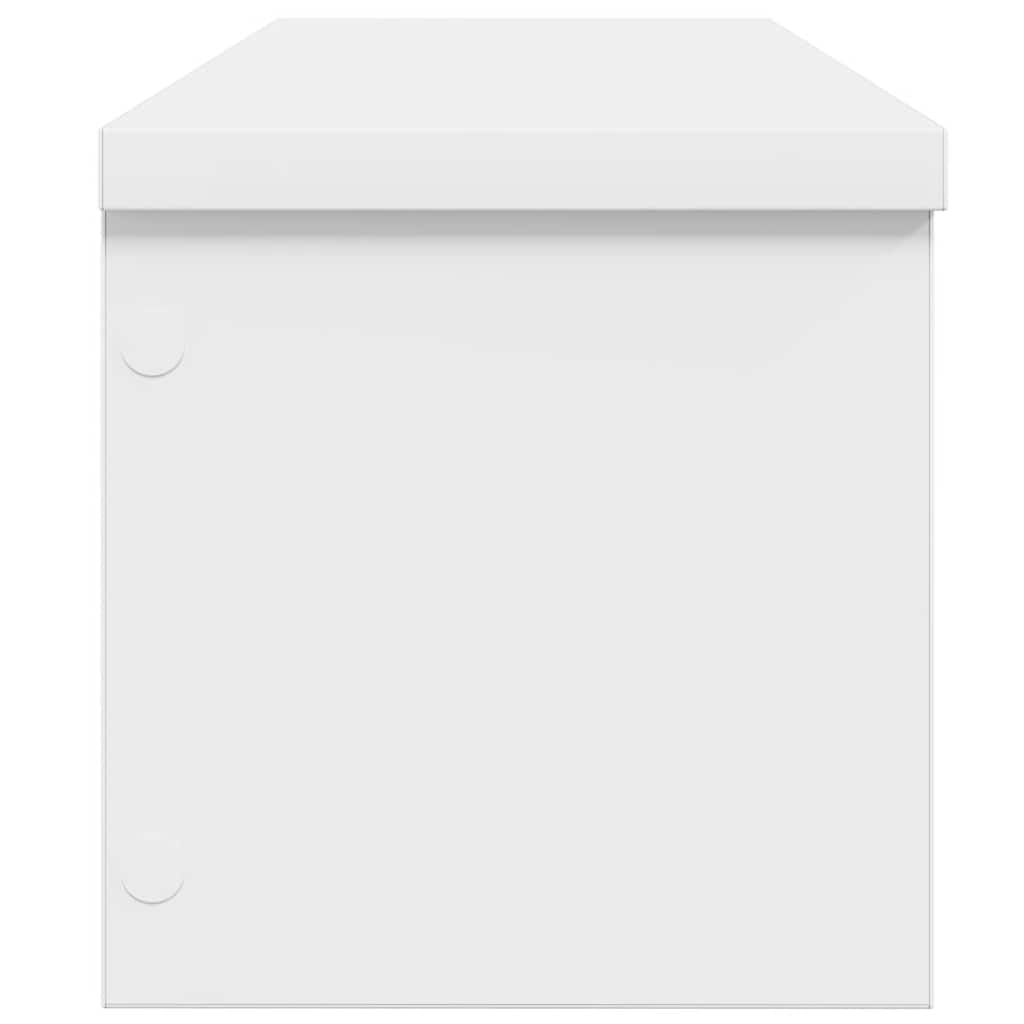 Estantes de cocina apilables 2 uds blanco 50x15x16 cm