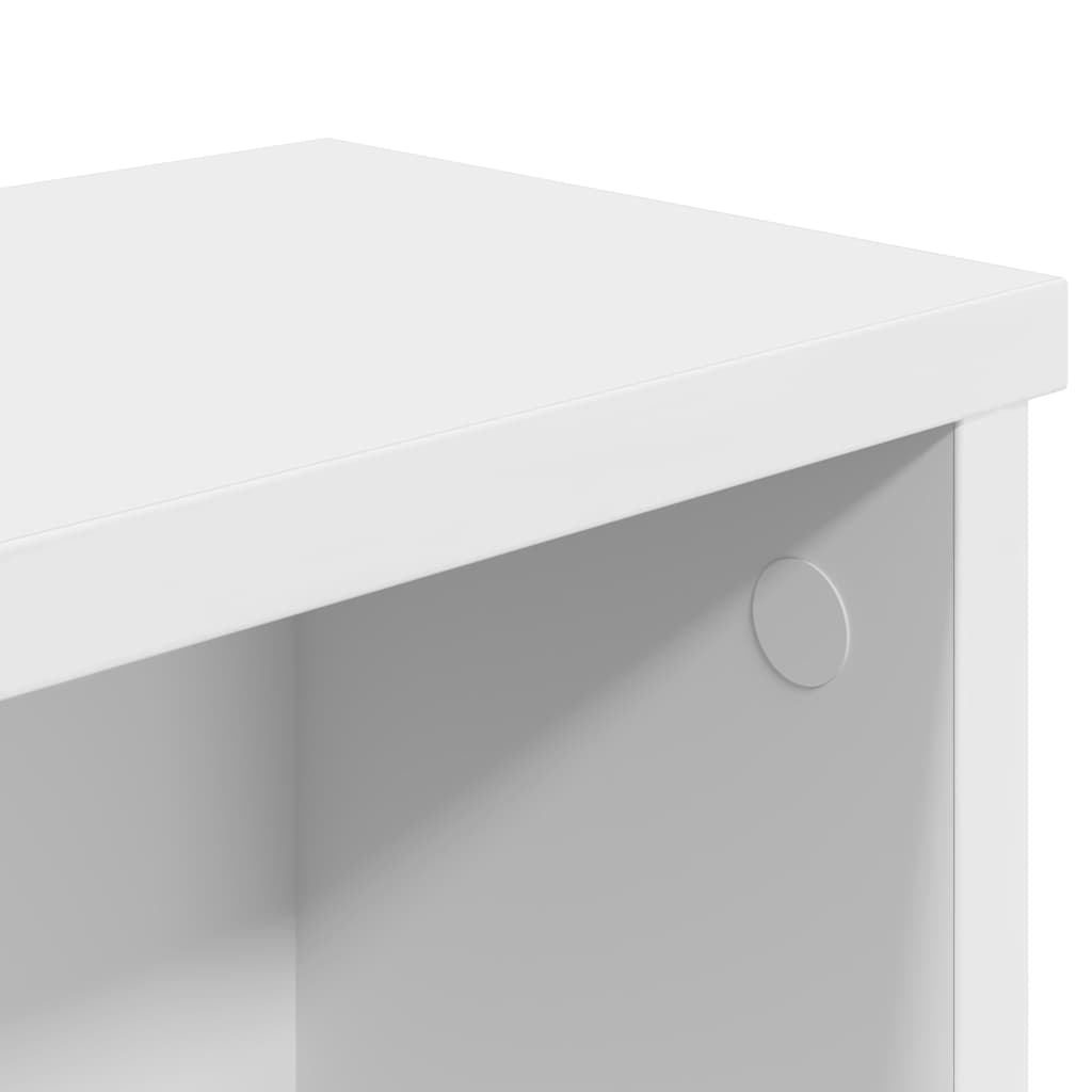 Estantes de cocina apilables 2 uds blanco 50x15x16 cm