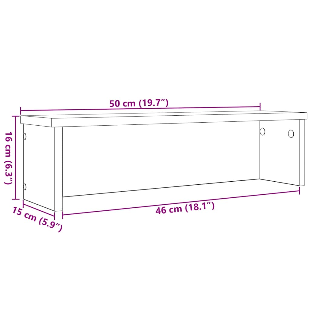 Estantes de cocina apilables 2 uds blanco 50x15x16 cm