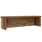 Estante de cozinha empilhável em madeira compósita branca 50x15x16 cm