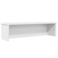 Estantería cocina apilable madera ingeniería blanca 50x15x16 cm
