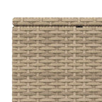 Tumbona con cojín flotante ratán sintético beige