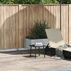 Mesa centro jardín rectangular beige 40x40x37cm ratán sintético