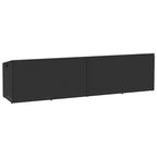 Arca de arrumação de jardim vime sintético preto 220x50x58 cm