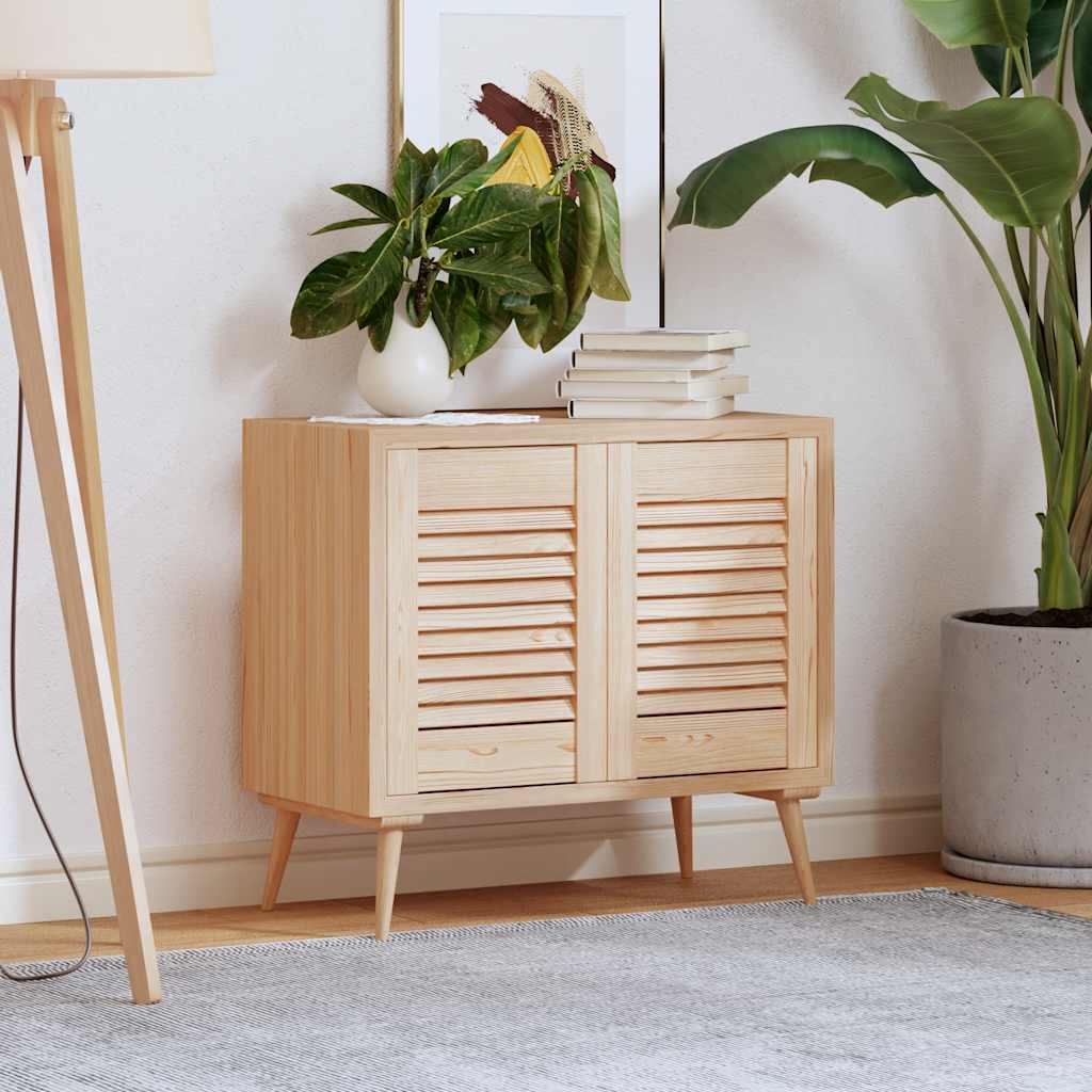 Puerta de armario de lamas 2 uds 39,5x29,5 cm madera de pino