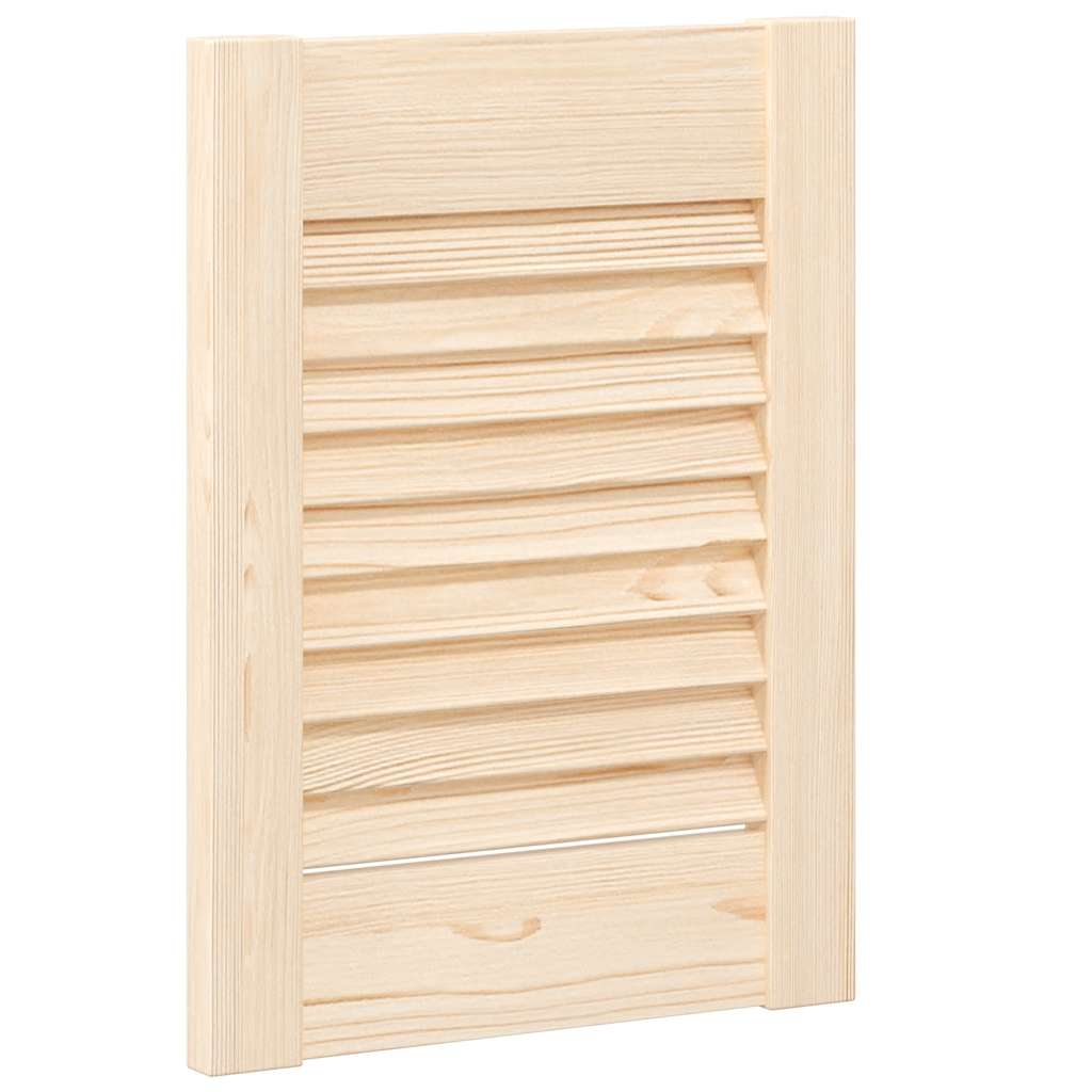 Puerta de armario de lamas 2 uds 39,5x29,5 cm madera de pino