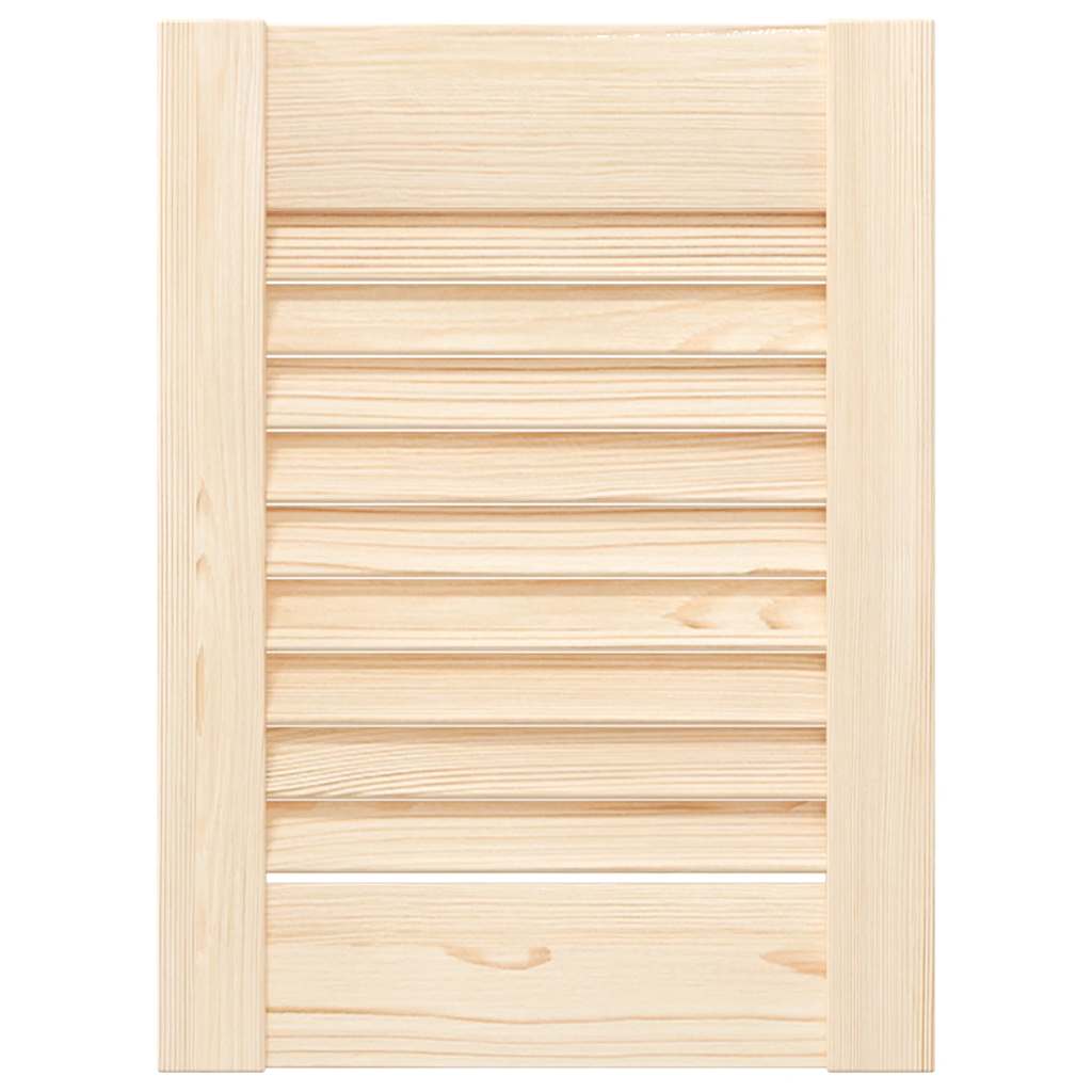 Puerta de armario de lamas 2 uds 39,5x29,5 cm madera de pino