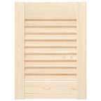 Puerta de armario de lamas 2 uds 39,5x29,5 cm madera de pino