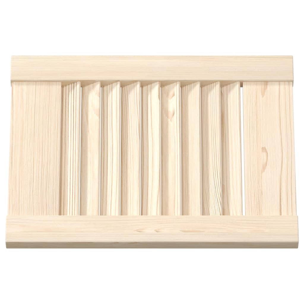 Puerta de armario de lamas 2 uds 39,5x29,5 cm madera de pino