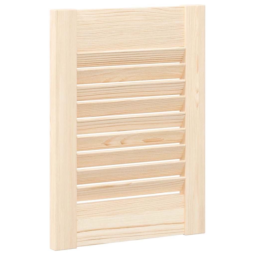 Puerta de armario de lamas 2 uds 39,5x29,5 cm madera de pino