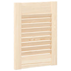 Puerta de armario de lamas 2 uds 39,5x29,5 cm madera de pino