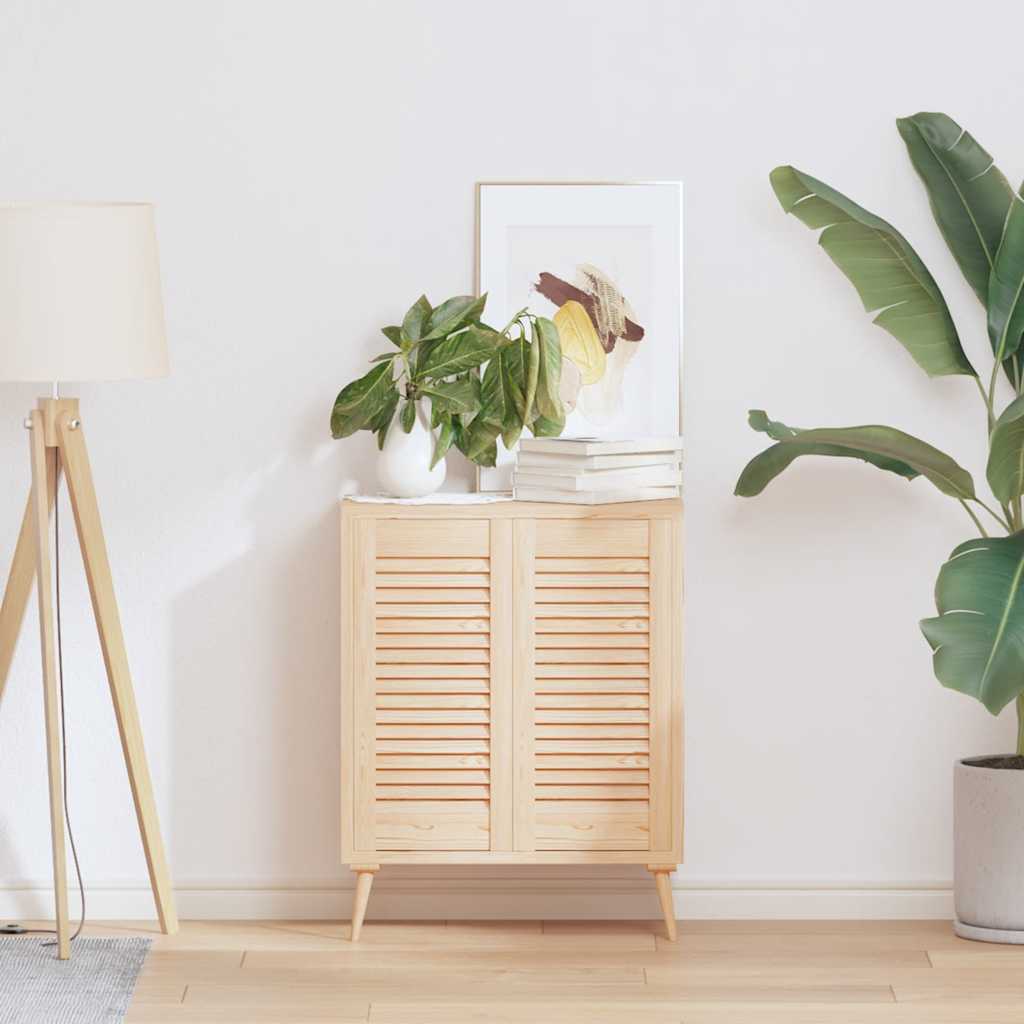Puerta de armario de lamas 2 uds 39,5x29,5 cm madera de pino