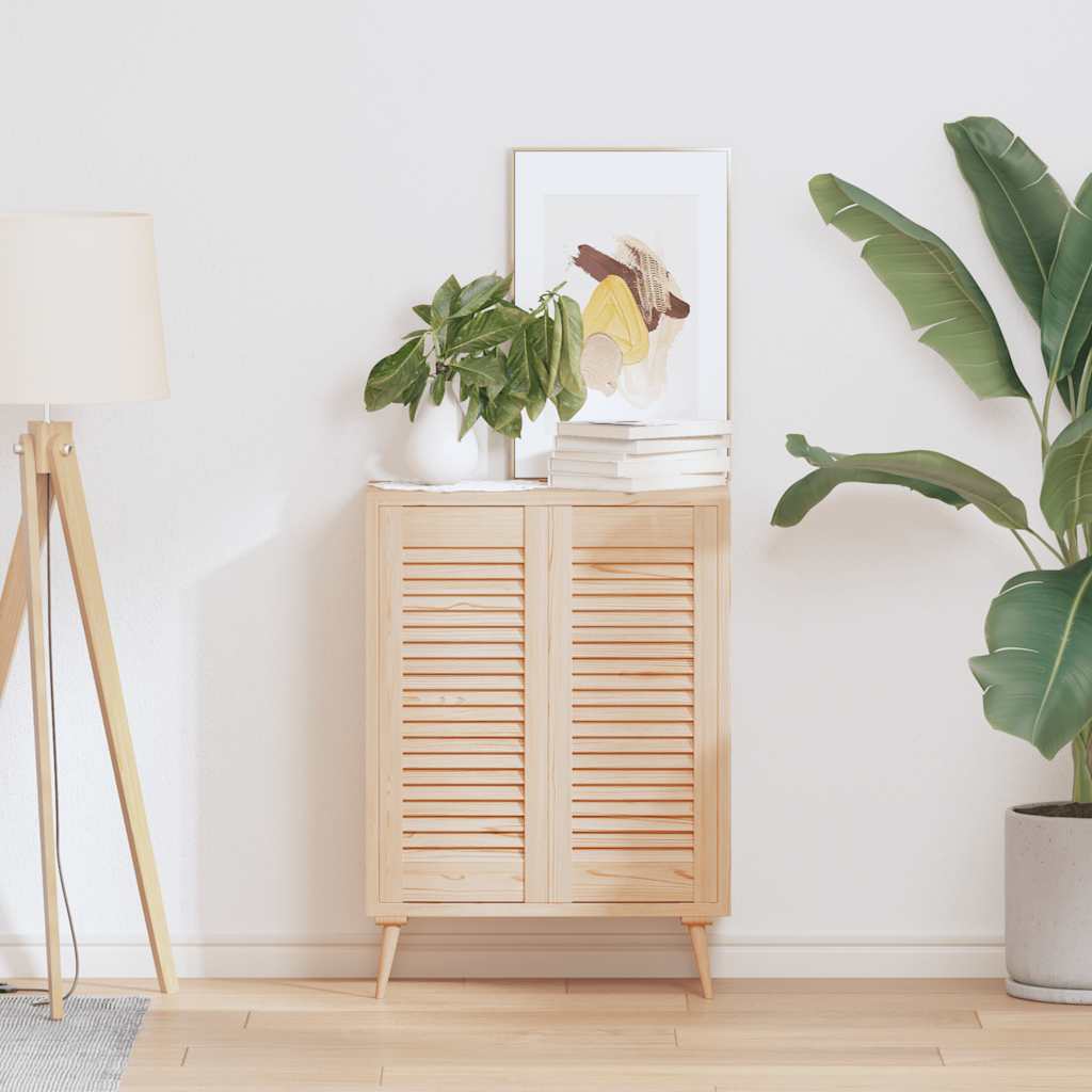 Puerta de armario de lamas 2 uds 39,5x29,5 cm madera de pino