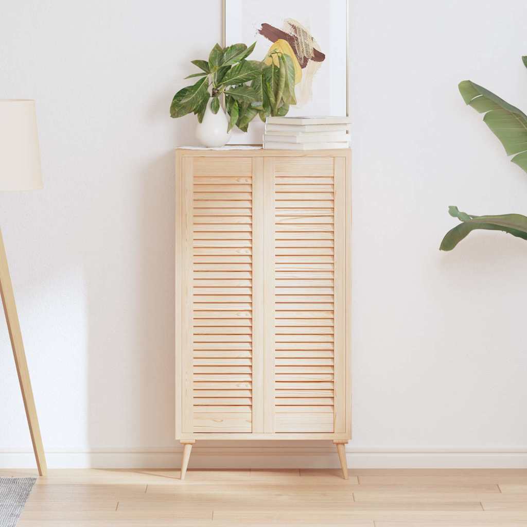 Puerta de armario de lamas 2 uds 39,5x29,5 cm madera de pino
