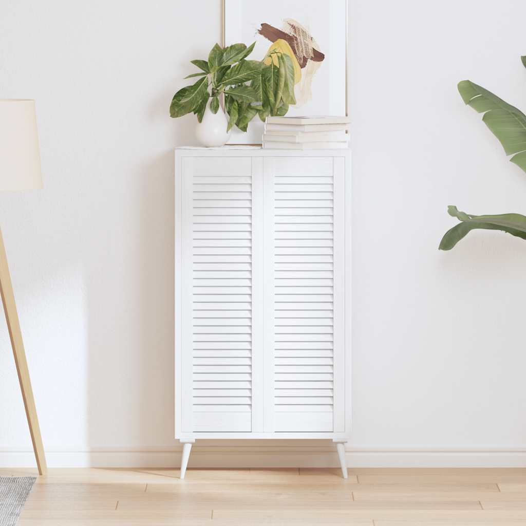 Puerta de armario de lamas 2 uds 39,5x29,5 cm madera de pino