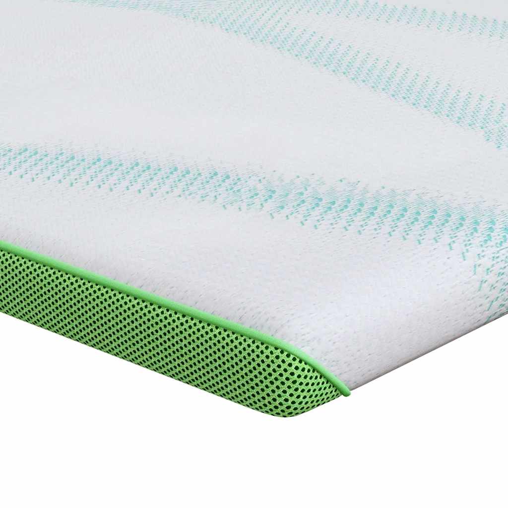 Sobrecolchón y verde 100 x 200 cm Tela jacquard