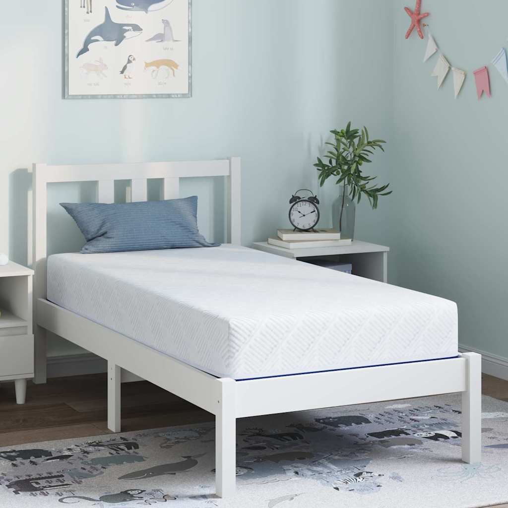 Mattress and blue 100 x 200 cm Jacquard Fabric