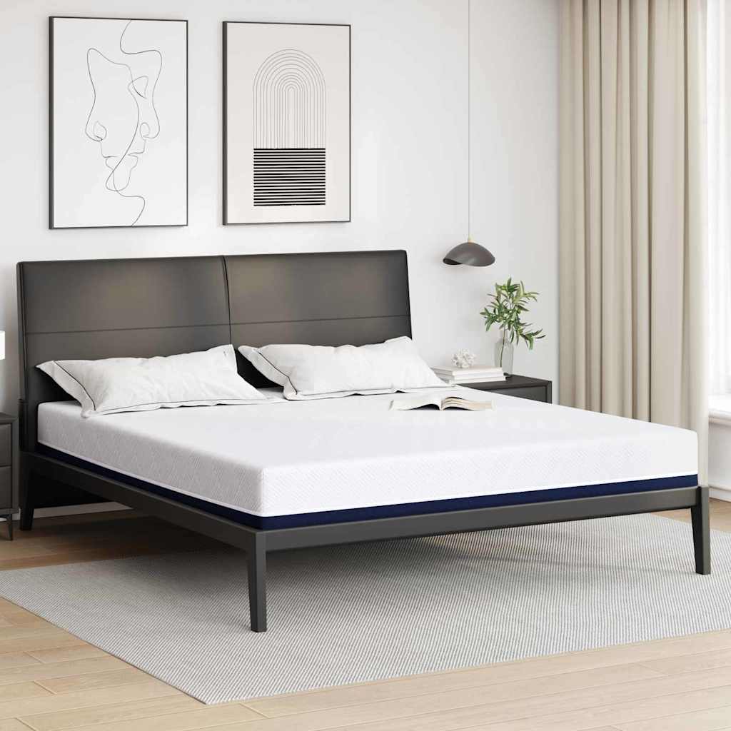 Mattress and blue 100 x 200 cm Jacquard Fabric