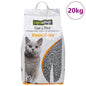 Areia para gato Bentonite com perfume a talco de bebé 20L