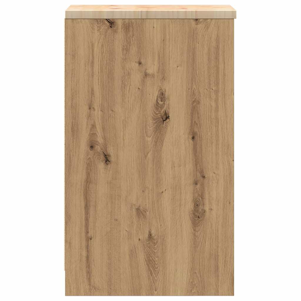 Armario de almacenamiento para garaje Artisan Oak 30x51x85 cm