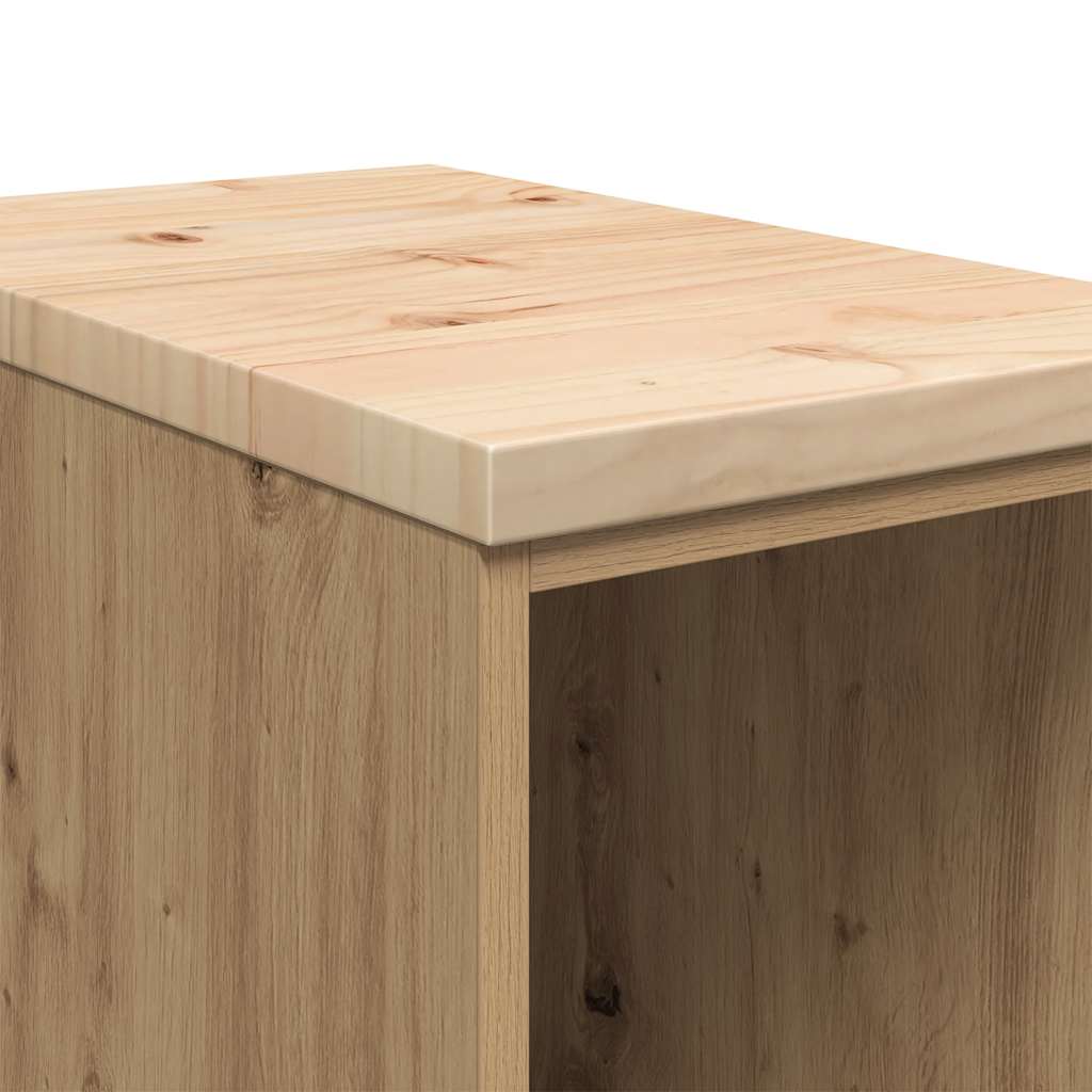 Armario de almacenamiento para garaje Artisan Oak 30x51x85 cm