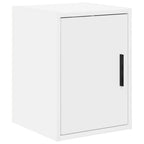 Armario de pared para garaje madera de ingeniería blanco