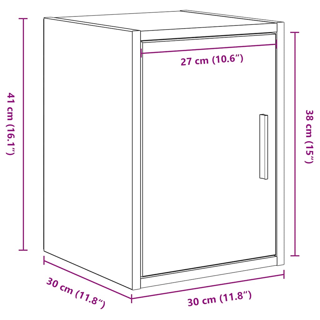Armario de pared para garaje madera de ingeniería blanco