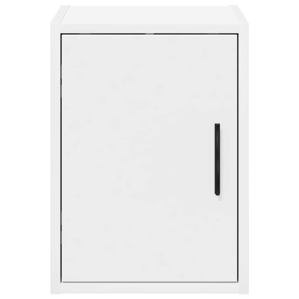Armario de pared para garaje madera de ingeniería blanco